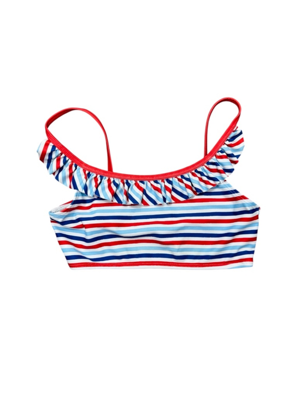 Little English Girls Red White & Blue Bikini Top